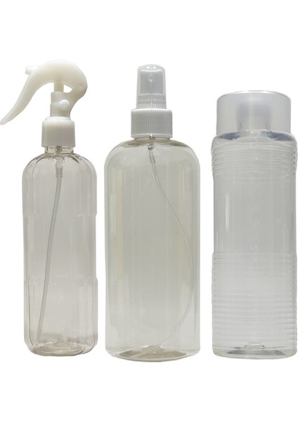 Boş Pet Şişe 400 ml + Valf Takım 3'lü