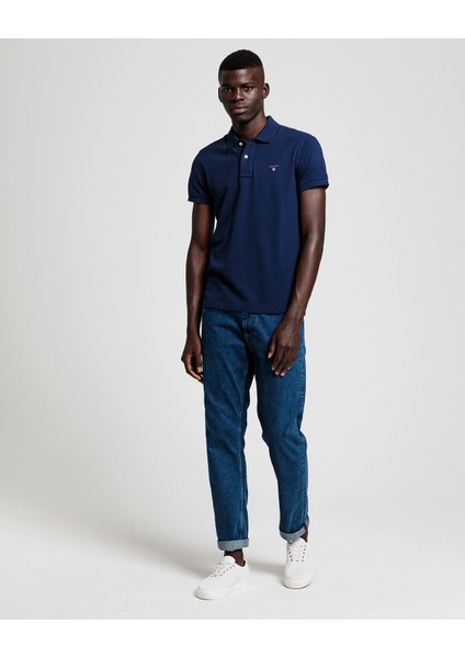 Erkek Lacivert Slim Polo indirimleri