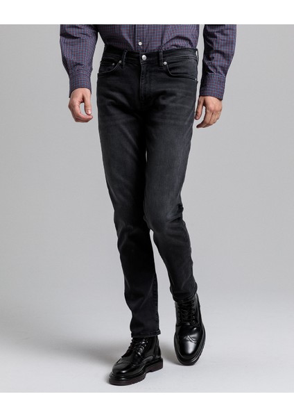 Erkek Siyah Slim Fit Jean Pantolon 1000179.951
