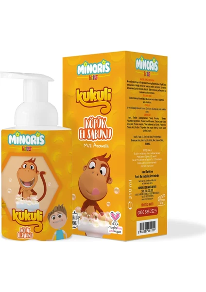 Kids. Kukuli. Organik Köpük El Sabunu. Muz Aromalı