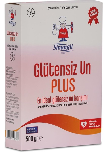 Glutensiz Plus Un 500 gr x 3'lü