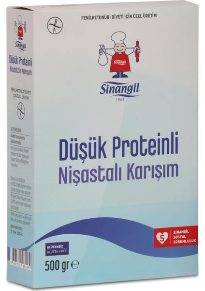 Düşük Proteinli Nişastalı Karışım 500 gr x 3'lü