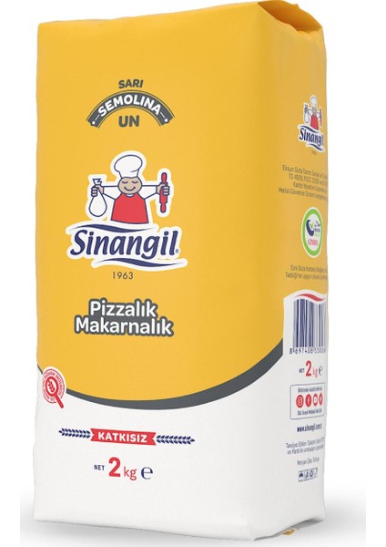 Sarı Semolina Un 2 kg x 6'lı