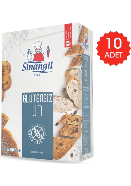 Glutensiz Un 1 kg x 10'lu
