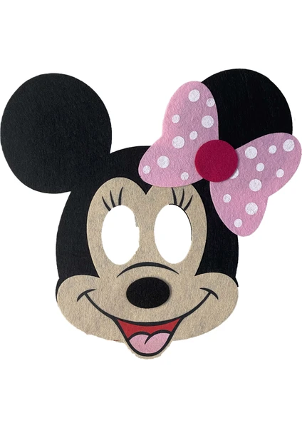 Maske - Minnie Mousse Maske - Keçe - Parti