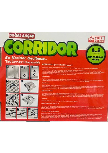 Doğal Ahşap Corridor - Zeka ve Strateji Oyunu