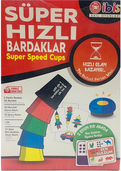 Süper Hızlı Bardaklar - Iki Oyun Bir Arada - Zeka ve Strateji Oyunu