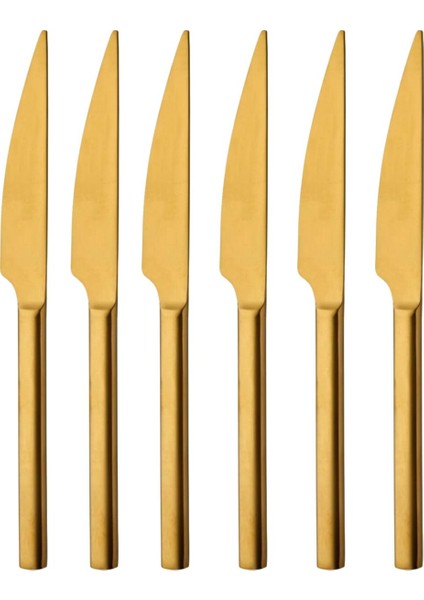 Vega Mat Gold Tatlı Bıçağı 6 Adet
