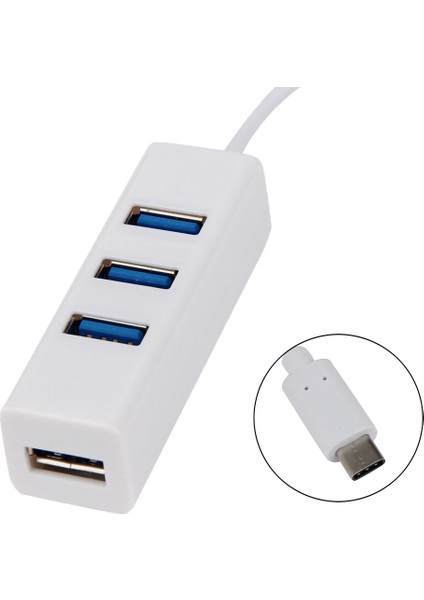 4968 Type C USB 3.1 Çoklayıcı 4 Port Hub Switch