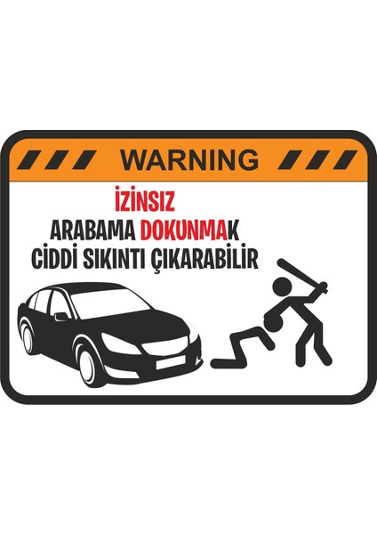 Arabama Dokunma Sticker - 15018