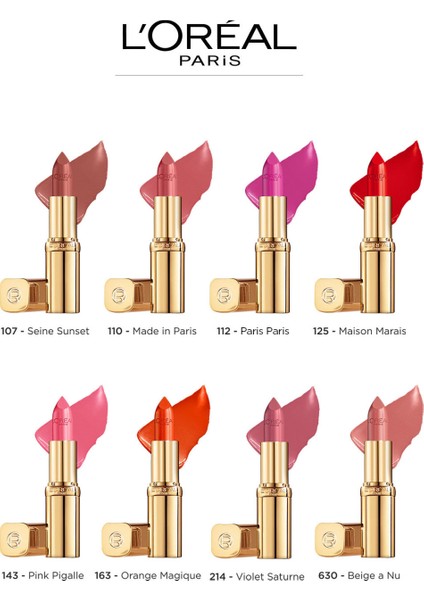 Color Riche Saten Bitişli Ruj 107 Seine Sunset - Nude