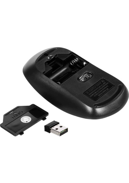 Kablosuz Wireless Taşınabilir Klavye Mouse Set Siyah