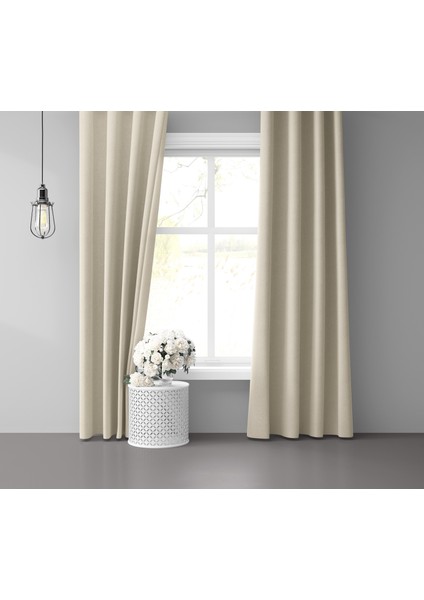 Home Daily Series Ekru Rengi Fon Perde 150x260