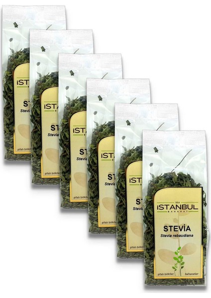 6 'lı Istanbul Baharat Stevia Yaprağı (Şeker Otu) 20 gr