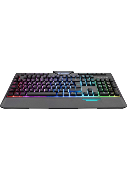 Rapıdo Plus Semi Mechanical Sese Duyarlı Rainbow Işıklı Makrolu Gaming Klavye