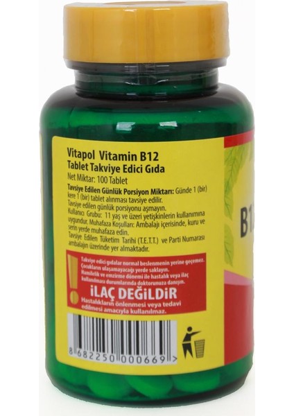 Vitamin B12 100 Tablet modelleri