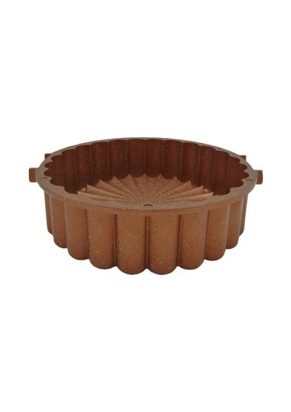 Döküm Tart Kek Kalıbı Papatya 26 cm Rose Gold