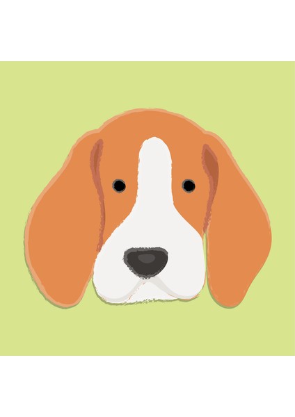 3'lü Set 40X40 cm Çocuk Odası Sevimli Köpekler Temalı Kanvas Tablo Seti