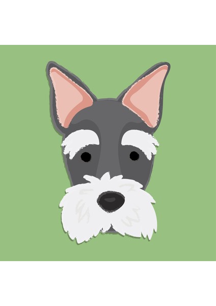 3'lü Set 40X40 cm Çocuk Odası Sevimli Köpekler Temalı Kanvas Tablo Seti