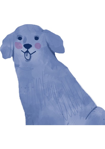 3'lü Set 40X40 cm Çocuk Odası Oturan Sevimli Köpekler Temalı Kanvas Tablo Seti