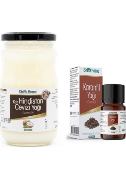 Katı Hindistan Cevizi Yağı 330 Ml-Karanfil Yağı 5 ml