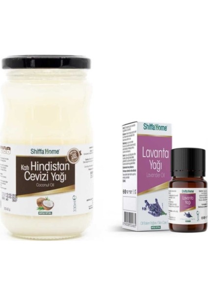 Katı Hindistan Cevizi Yağı 330 ml Lavanta Yağı 5 ml