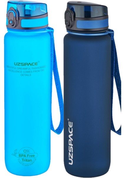 Fiftyfifty 2li Set 1000ML 1litre Tritan Su Matarası