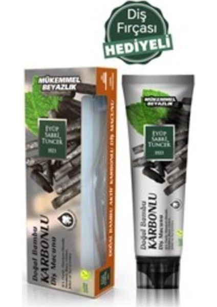 Doğal Bambu Karbonlu Diş Macunu 75 ml + Diş Fırçası