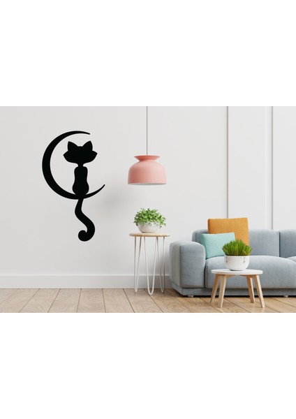 Kedi-2 Ahşap Duvar Tablosu