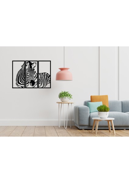 Zebra Ahşap Duvar Tablosu