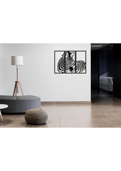 Zebra Ahşap Duvar Tablosu
