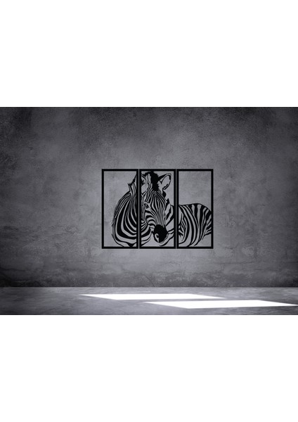 Zebra Ahşap Duvar Tablosu
