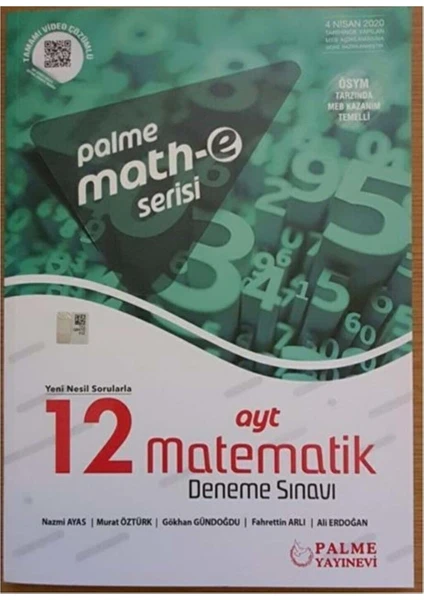 Palme Yayıncılık AYT Math-E Matematik 12 Li Deneme Sınavı