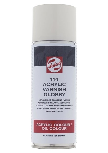 Acrylic Varnish Glossy Parlak Akrilik ve Yağlı Boya Verniği Sprey 114 400 ml