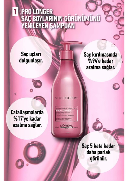 Loreal Professionnel Loreal Pro Longer Saç Boyları Görünümünü Yenileyici Şampuan 500ML