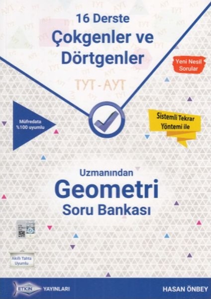 TYT AYT Uzmanından Geometri Soru Bankası 16 Derste Çokgenler ve Dörtgenler Yeni