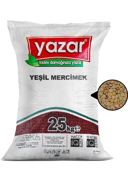 Yeşil Mercimek 25 kg