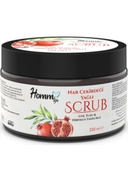 Homm Life Nar Çekirdeği Yağlı Bitki Tanecikli Scrub 250 ml