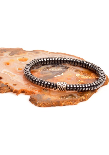 Hematit Taşı Bileklik - 2 x 6 mm