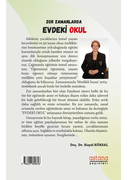 Zor Zamanlarda Evdeki Okul - Hayal Köksal