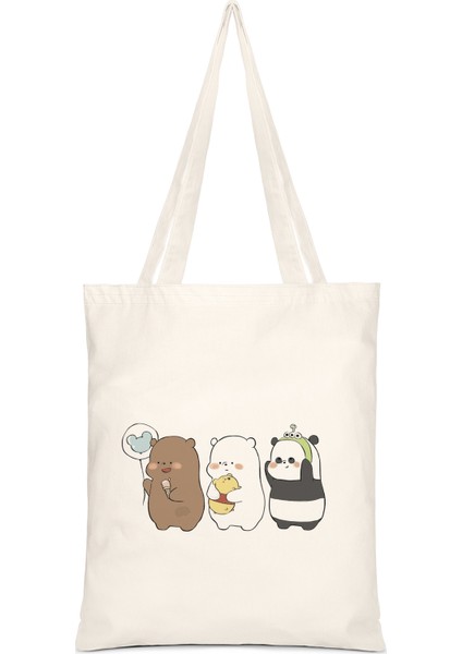 3 Yakın Dost Baskılı Bez Çanta