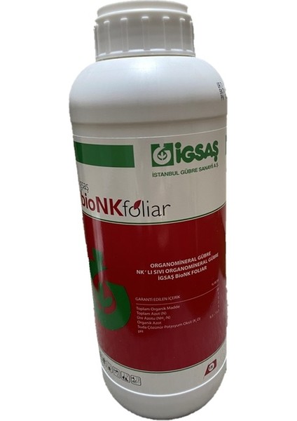 Bionk Foliar Organik Karışımlı Bahçe Çiçek Bitki Besini Azot Fosfor Nklı Sıvı Organomineral Gübre 1 Lt