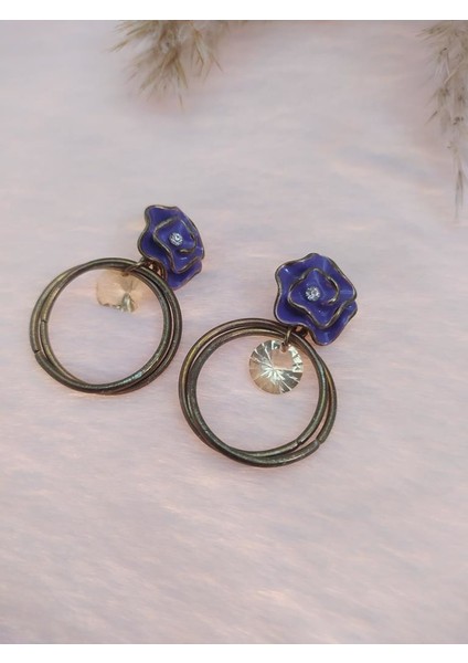 Swarovski Taşlı Otantik Sallantılı Anadolu Doğa Temalı Küpe fiyatları