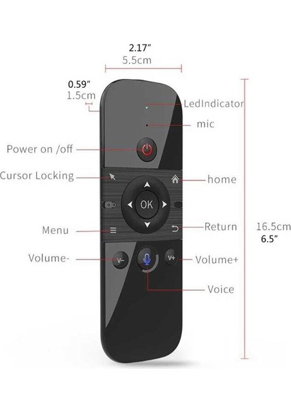 M8 2.4ghz Sesli Komut Kablosuz Air Mouse Kumanda fırsatları