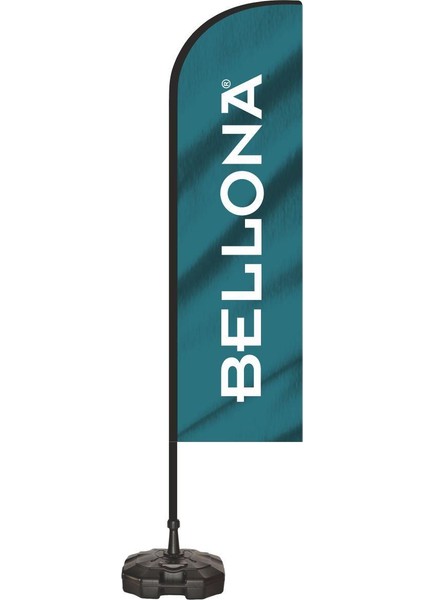 Bellona Yelken Plaj Bayrağı Takımı Koyu Zeminli