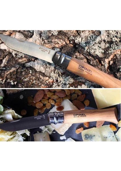 Inox 9 No Kayın Saplı Paslanmaz Çelik Çakı