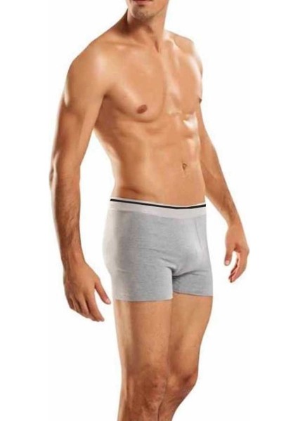12 Adet Gri Renk Likralı Boxer