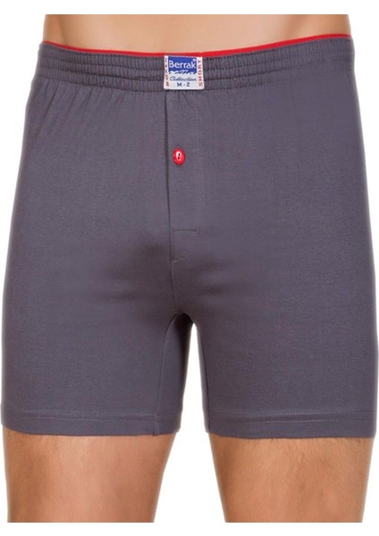 3 Adet Füme Renk Penye Boxer