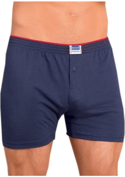 3 Adet Lacivert Renk Penye Boxer