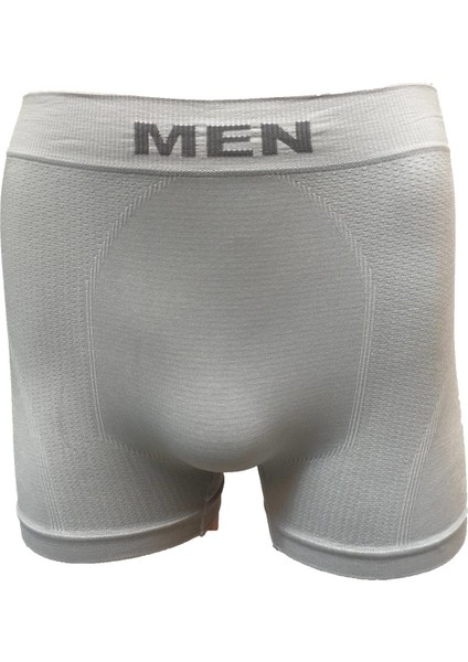 6 Adet Gri Renk Dikişsiz Boxer
